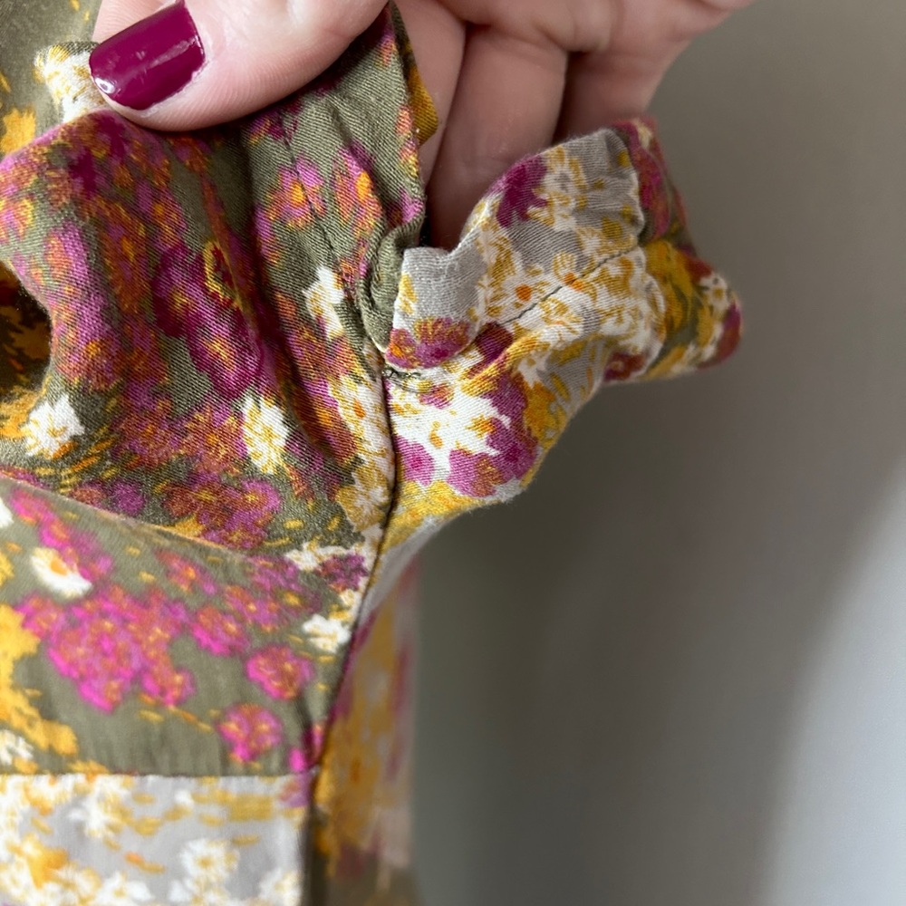Anthropologie Tiny Shoreline Floral Midi Dress Boho Cottage Whimsy Feminine | XS - Picture 11 of 15